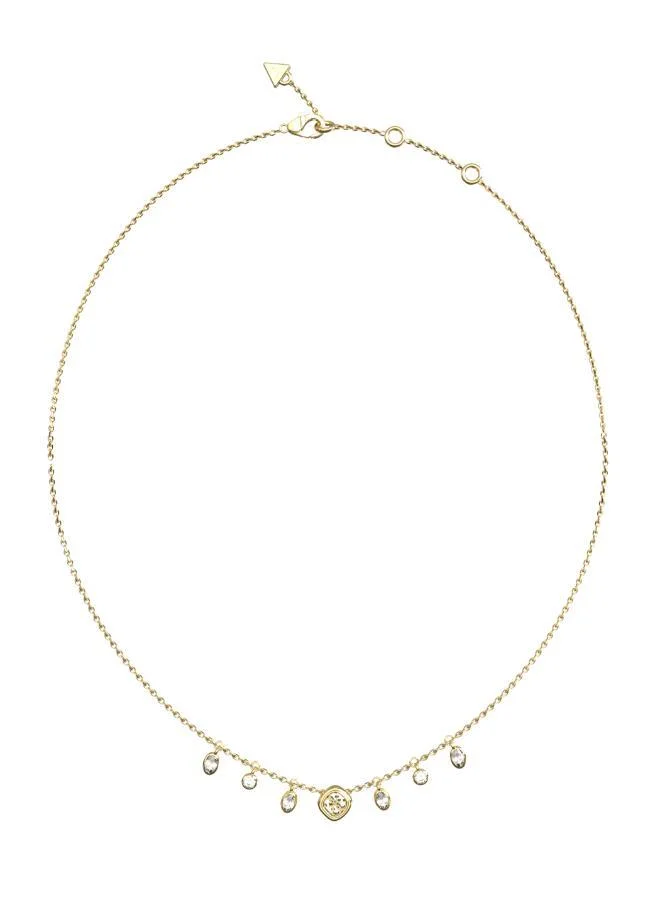 GUESS Logo 16-18 Inch Crystals & 4G Necklace